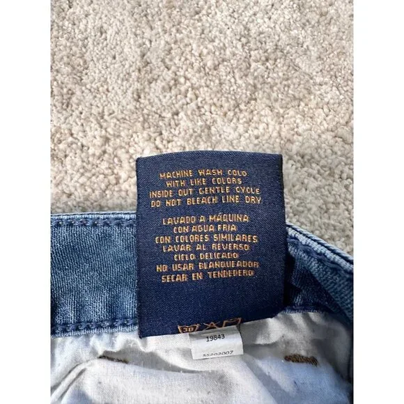 Seven Skinny Women’s Stretch Denim Size 10 Blue Capris Jeans Embroidered Pockets - Picture 7 of 7